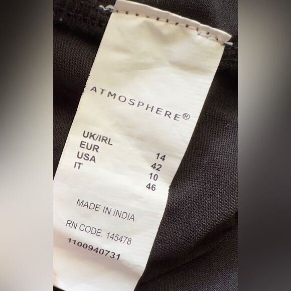 Atmosphere Women’s Boho Beaded Crinkle‎ Maxi Dress Size 10 - Picture 8 of 9